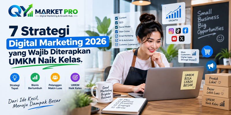 7 Strategi Digital Marketing 2026 yang Wajib Diterapkan UMKM Naik Kelas