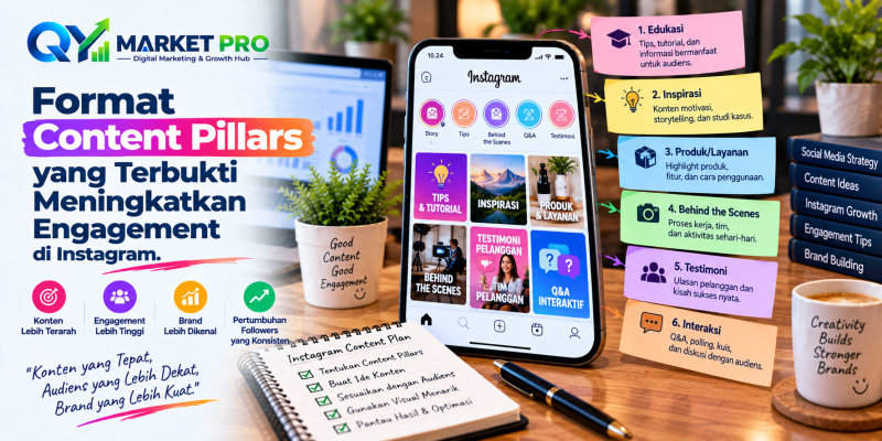 Format Content Pillars yang Terbukti Meningkatkan Engagement di Instagram