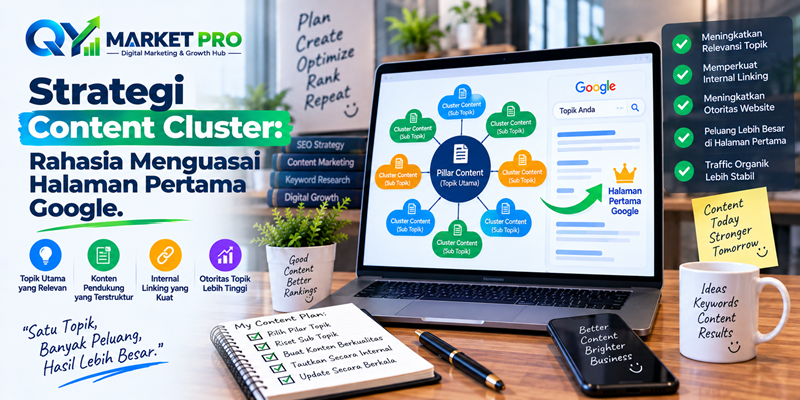 Strategi Content Cluster: Rahasia Menguasai Halaman Pertama Google