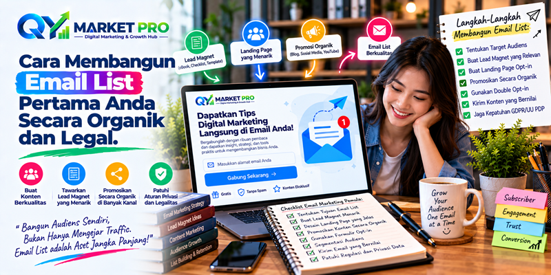 Cara Membangun Email List Pertama Anda Secara Organik dan Legal