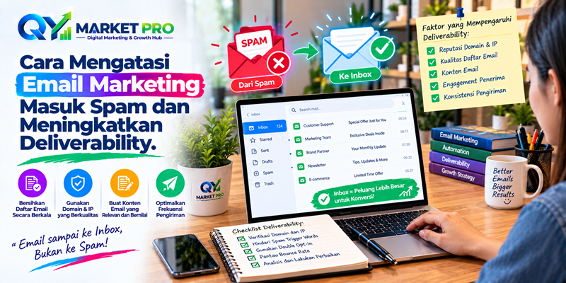 Cara Mengatasi Email Marketing Masuk Spam dan Meningkatkan Deliverability