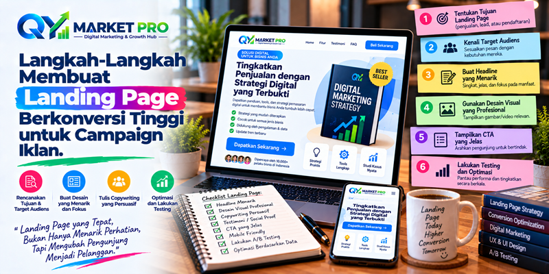 Langkah-Langkah Membuat Landing Page Berkonversi Tinggi untuk Campaign Iklan